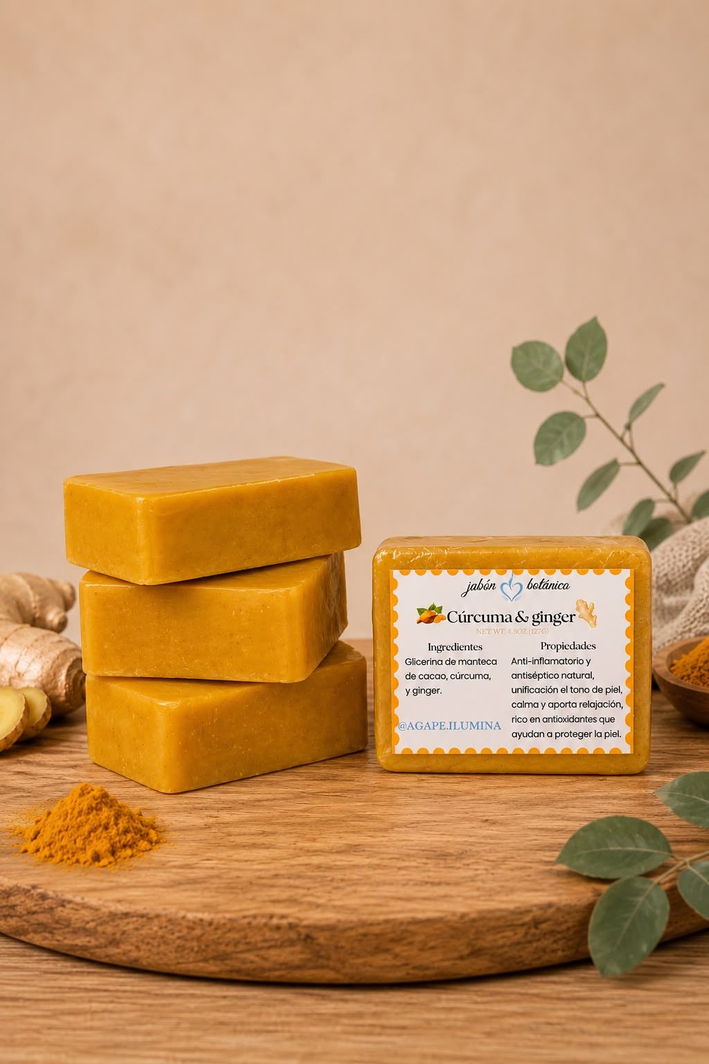 Jabón Curcuma & Jengibre